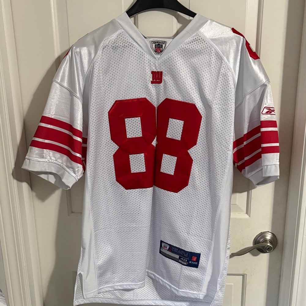 NY Giants Reebok White and Red Hakeem Nicks Jersey